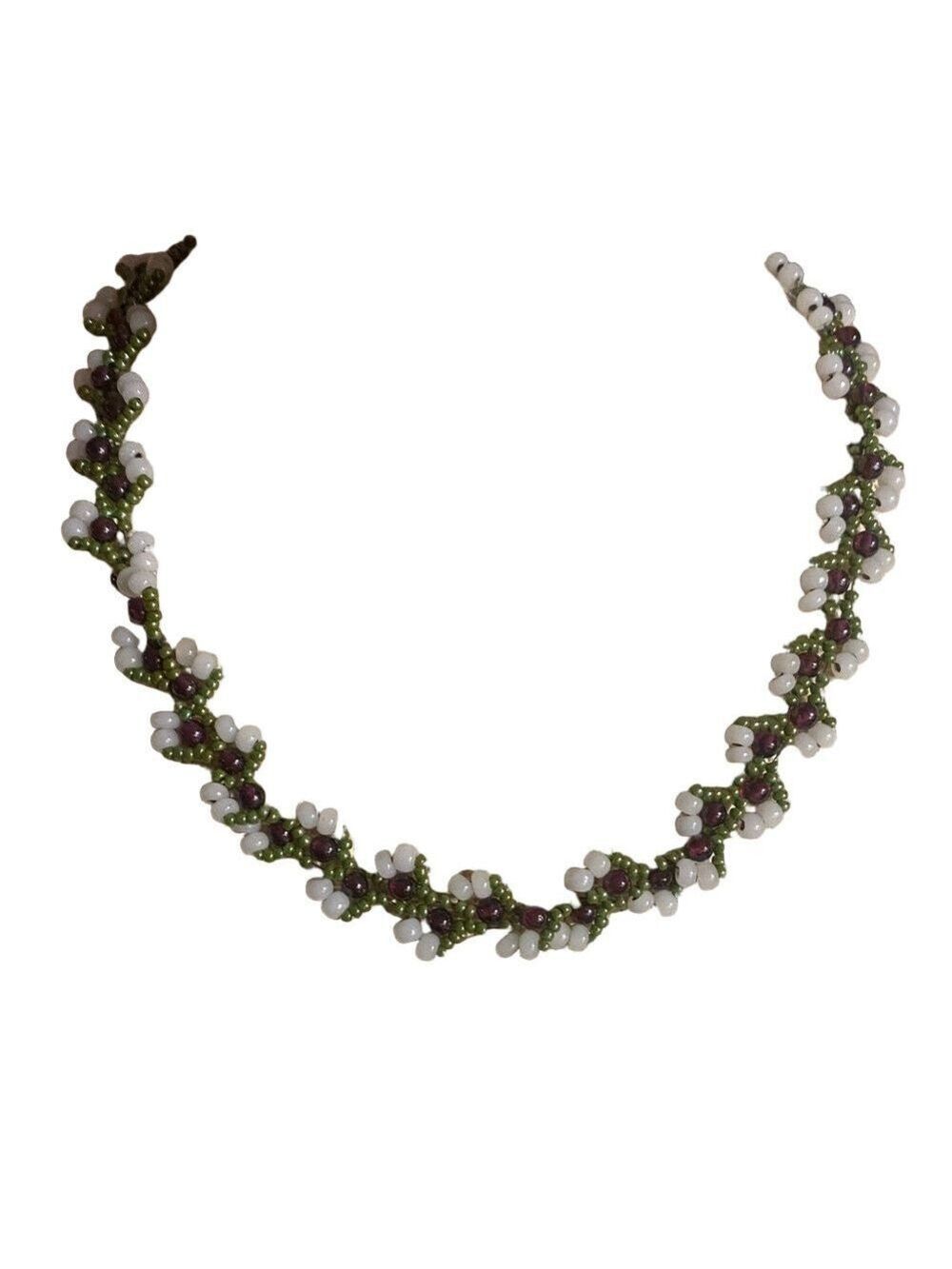 Handmade Semi-Precious Beaded Necklace